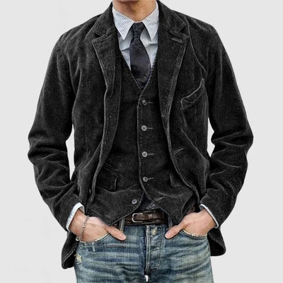 Mänty | Miesten vintage-corduroytakki ja liivi